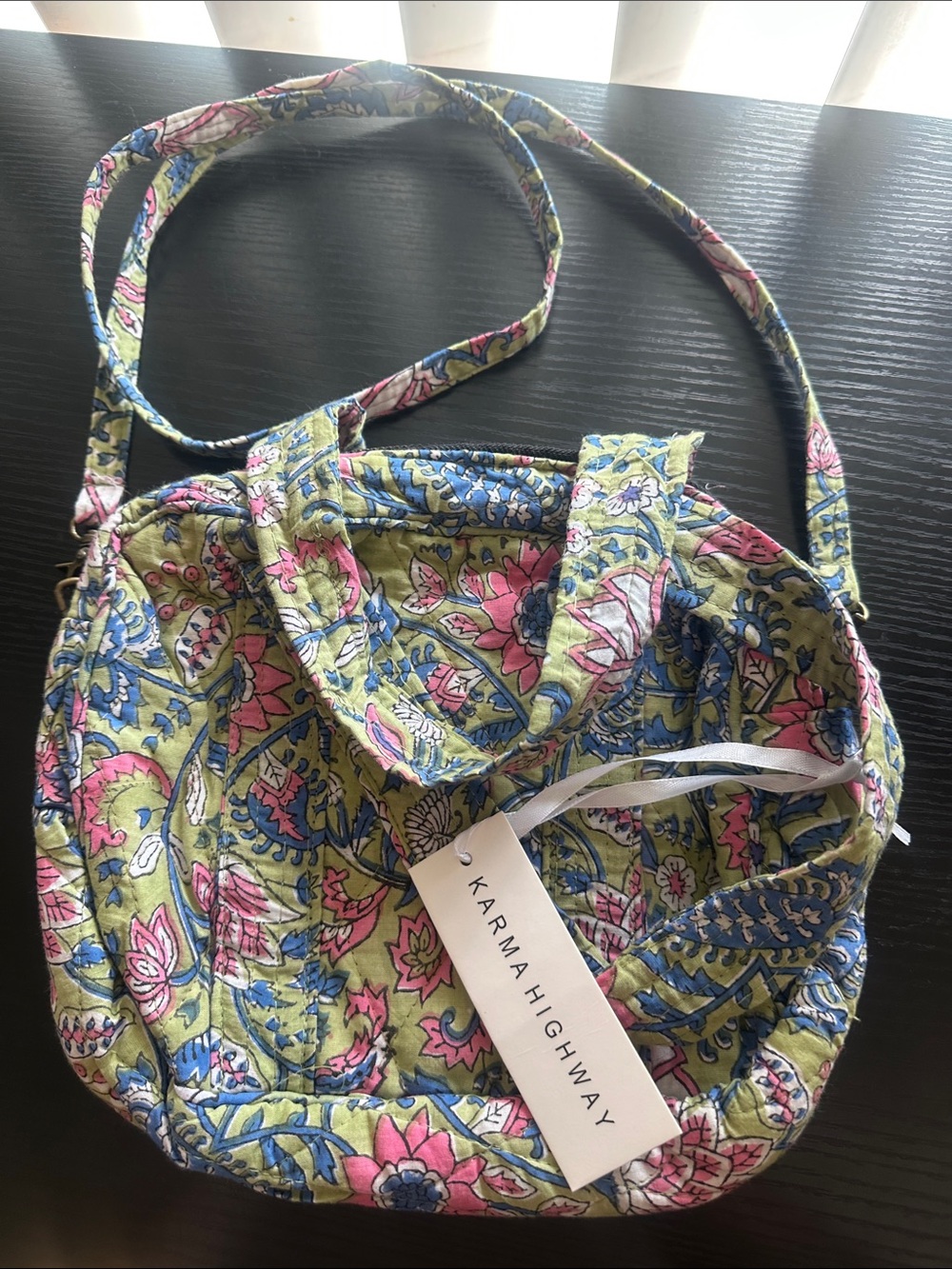 Karma Highway NWT Floral Quilted Crossbody bag